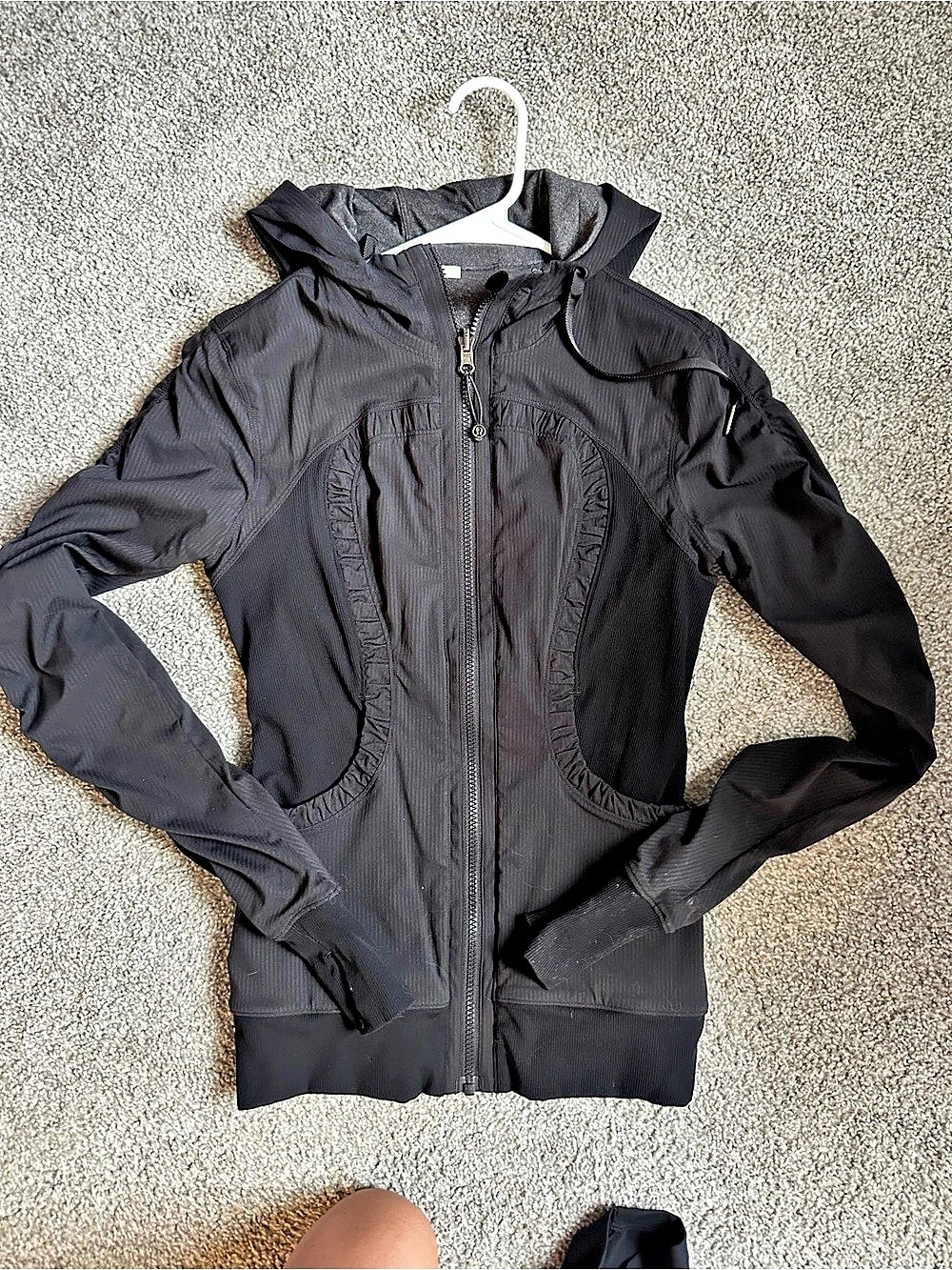 Lululemon Hooded Zip Jacket in Black Like New